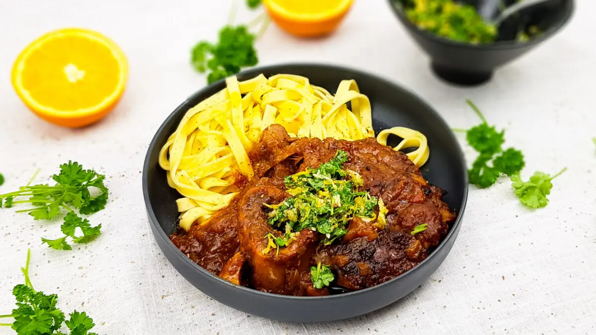 Osso buco met sinaasappel en gremolata