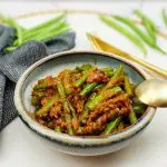 Sajoer boontjes (Indonesische sambal boontjes) Sajoer boontjes: Indonesische sambal boontjes