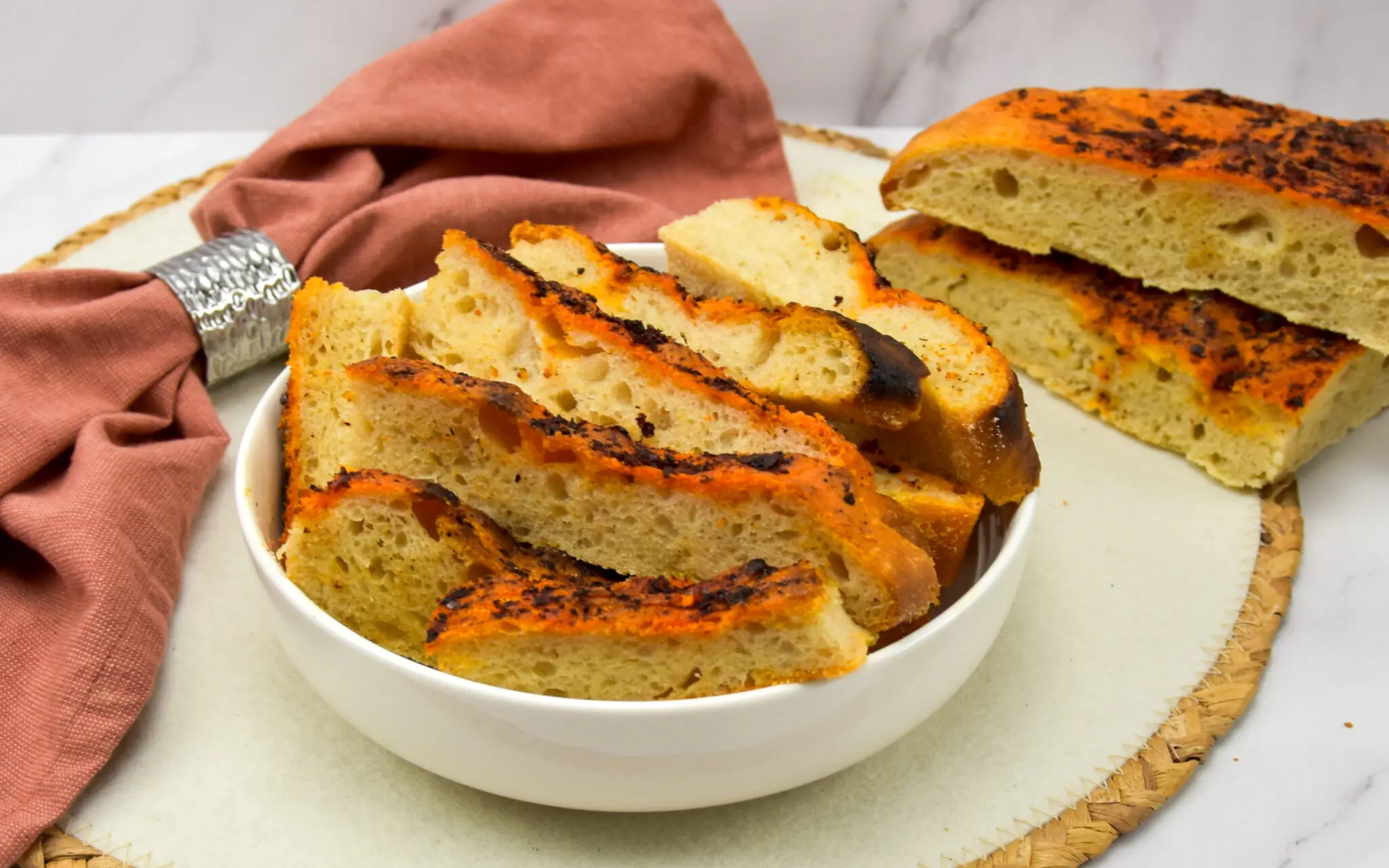 Focaccia met 'nduja