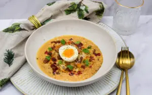 Carbonara ramen noodles