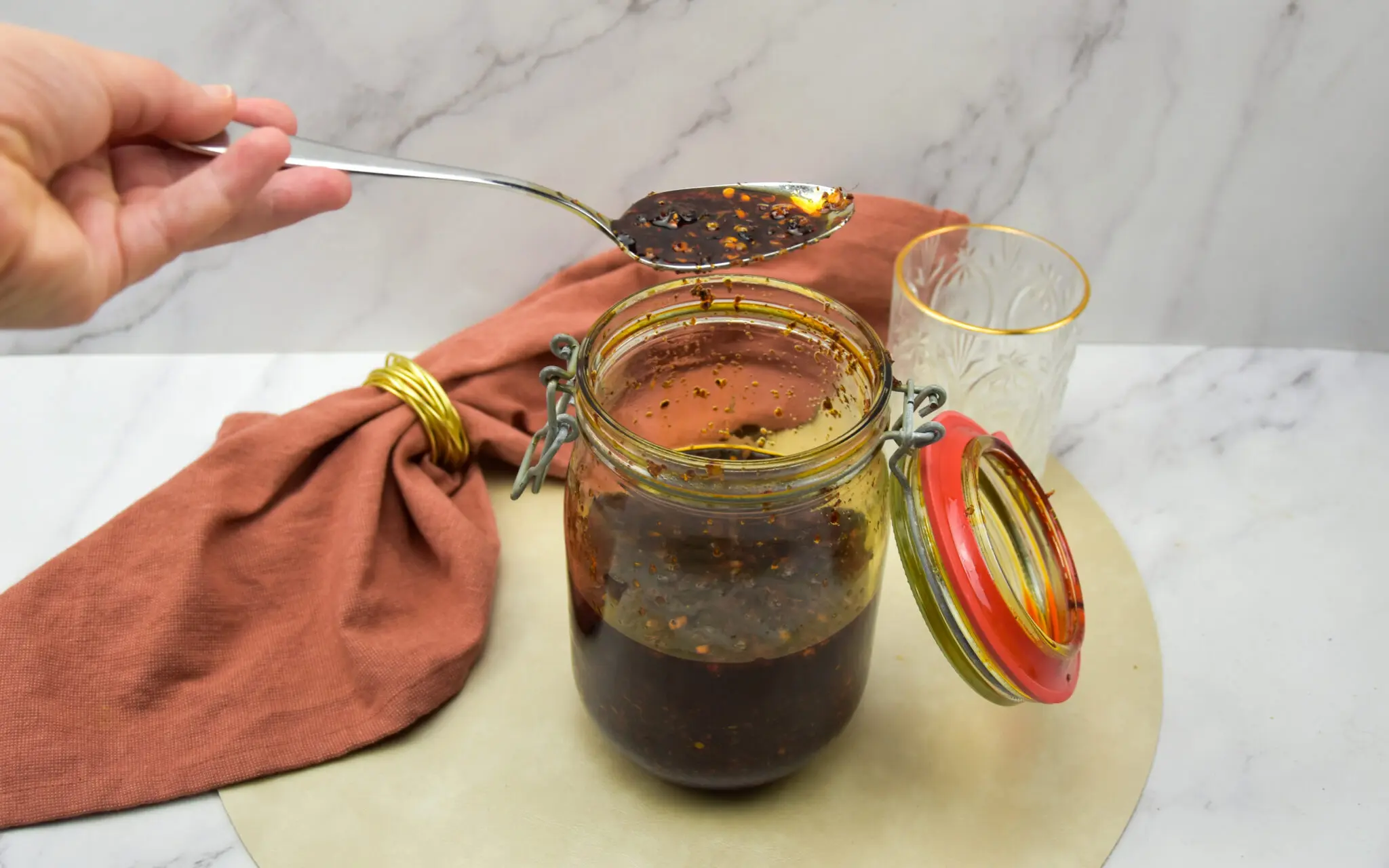 Turkse crispy chili oil