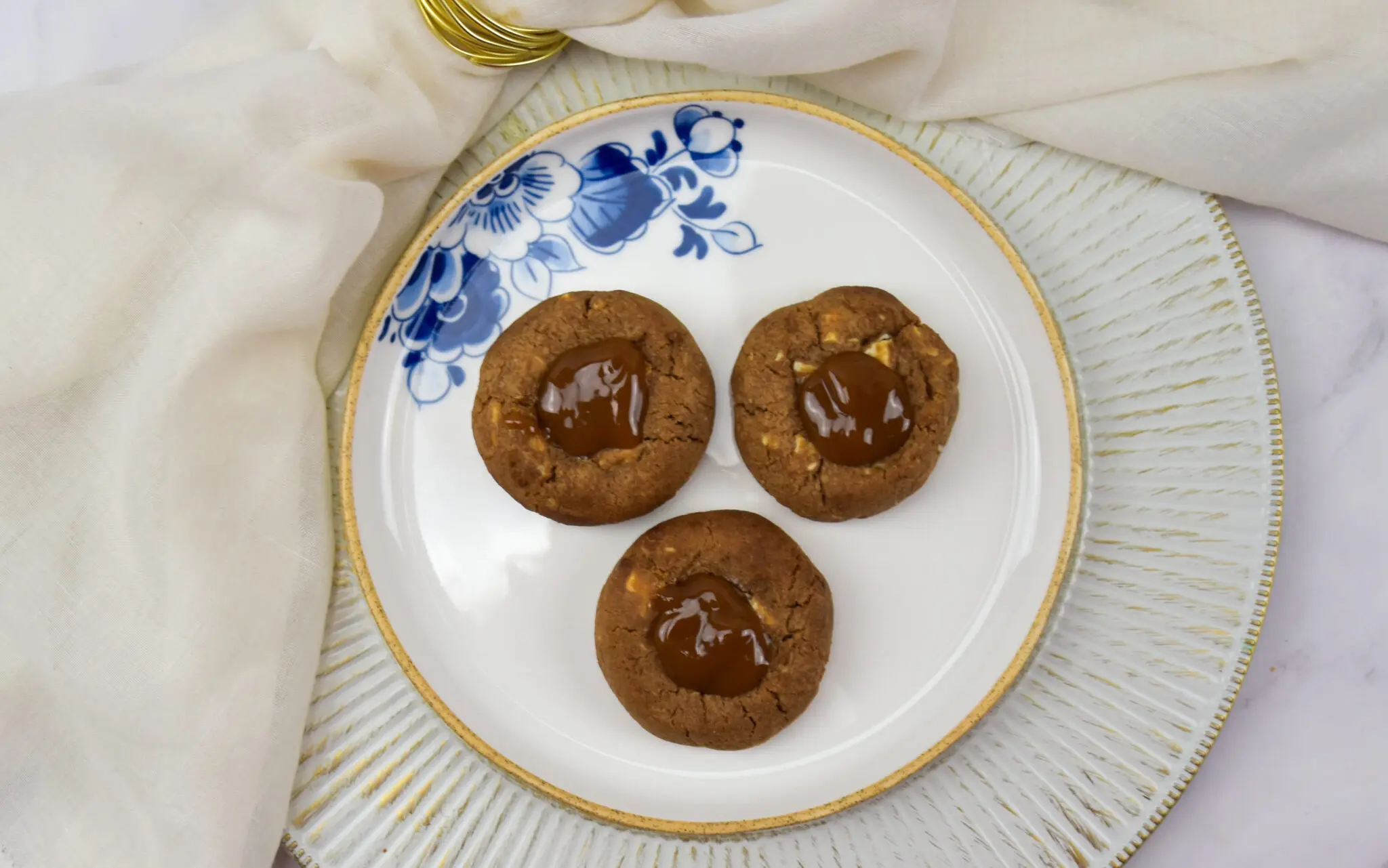Chocoladekoekjes met dulce de leche