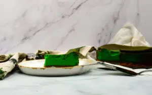 New York stijl Gebakken Pandan Cheesecake