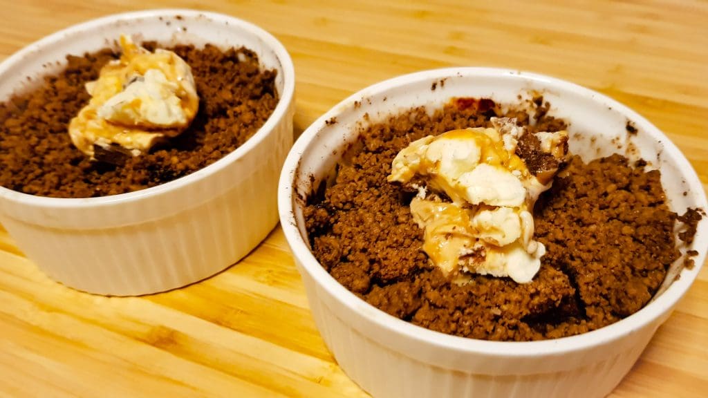 Speculaas crumble met appel en zeezout EvieKookt