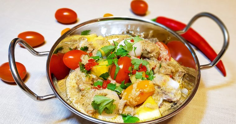 Rode curry met eend en lychees