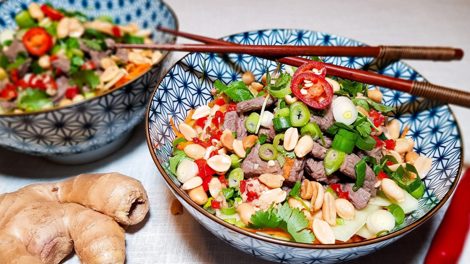 Vietnamese Beef Noodle salade