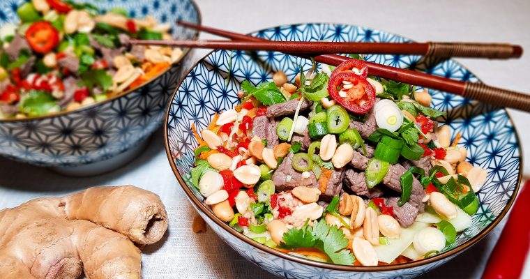 Vietnamese Beef Noodle Salade (Bun Bo Xao)