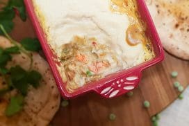 Indiase viscurry uit de oven met bloemkoolpuree