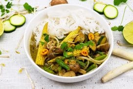 Thaise groene groentencurry