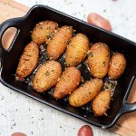 Hasselback aardappeltjes met knoflook
