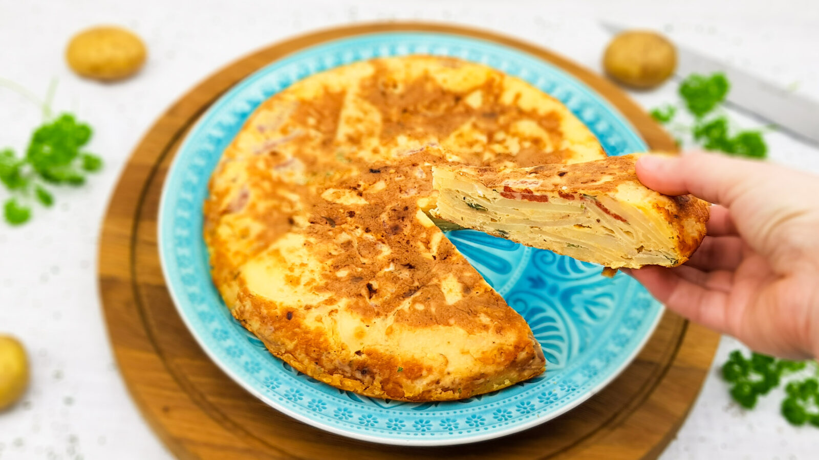 Spaanse tortilla met chorizo