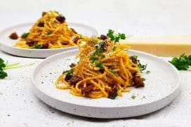 Spaghetti carbonara met chorizo