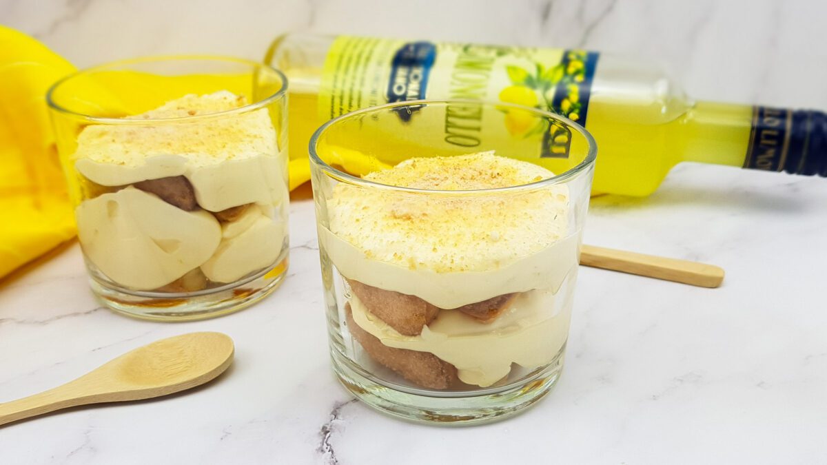 Limoncello tiramisu met citroen en lange vingers