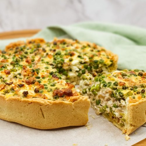 Quiche Met Tuinbonen Erwtjes En Feta Eviekookt