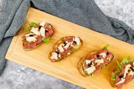 Carpaccio bruschetta
