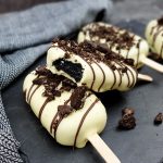 Oreo cookiedough lollipops