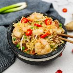 Chinese gebakken rijst met lap cheong (Chinese fried rice)