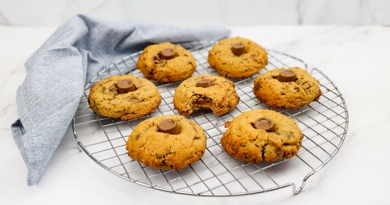 Rolo chocolate chip cookies