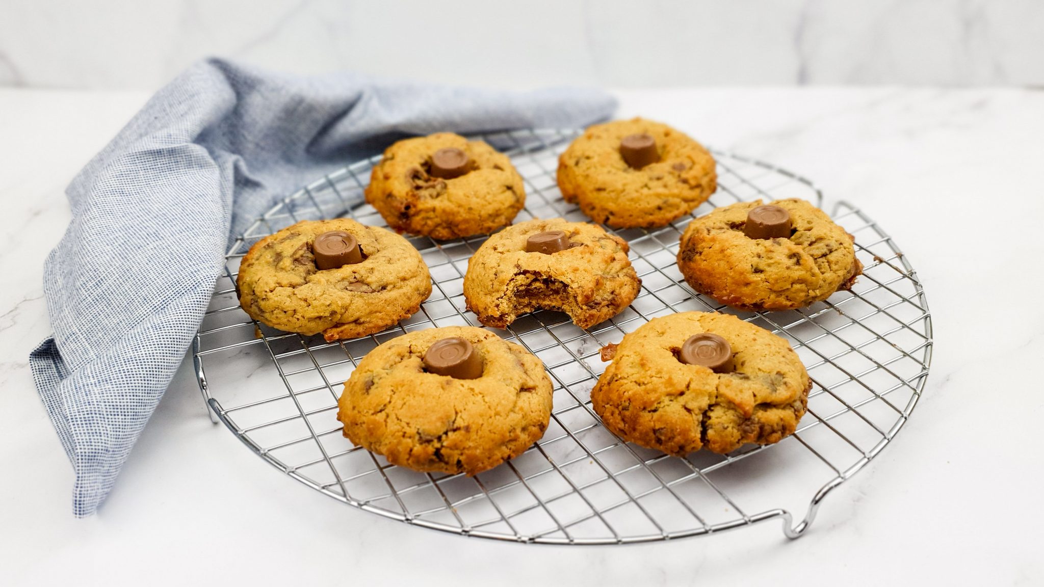 Rolo chocolate chip cookies