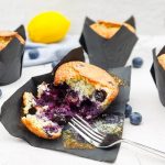 Blueberry muffins met citroen en maanzaad