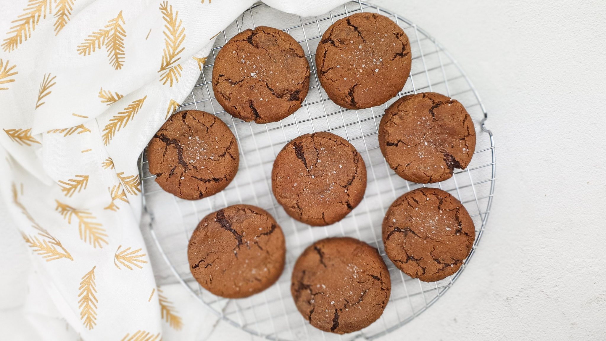 Chocolate chip cookies met koffie en zeezout