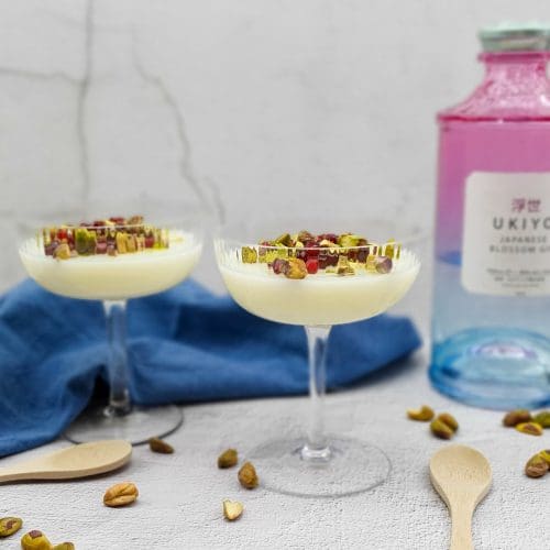 Rozen firni met Japanse bloesem gin