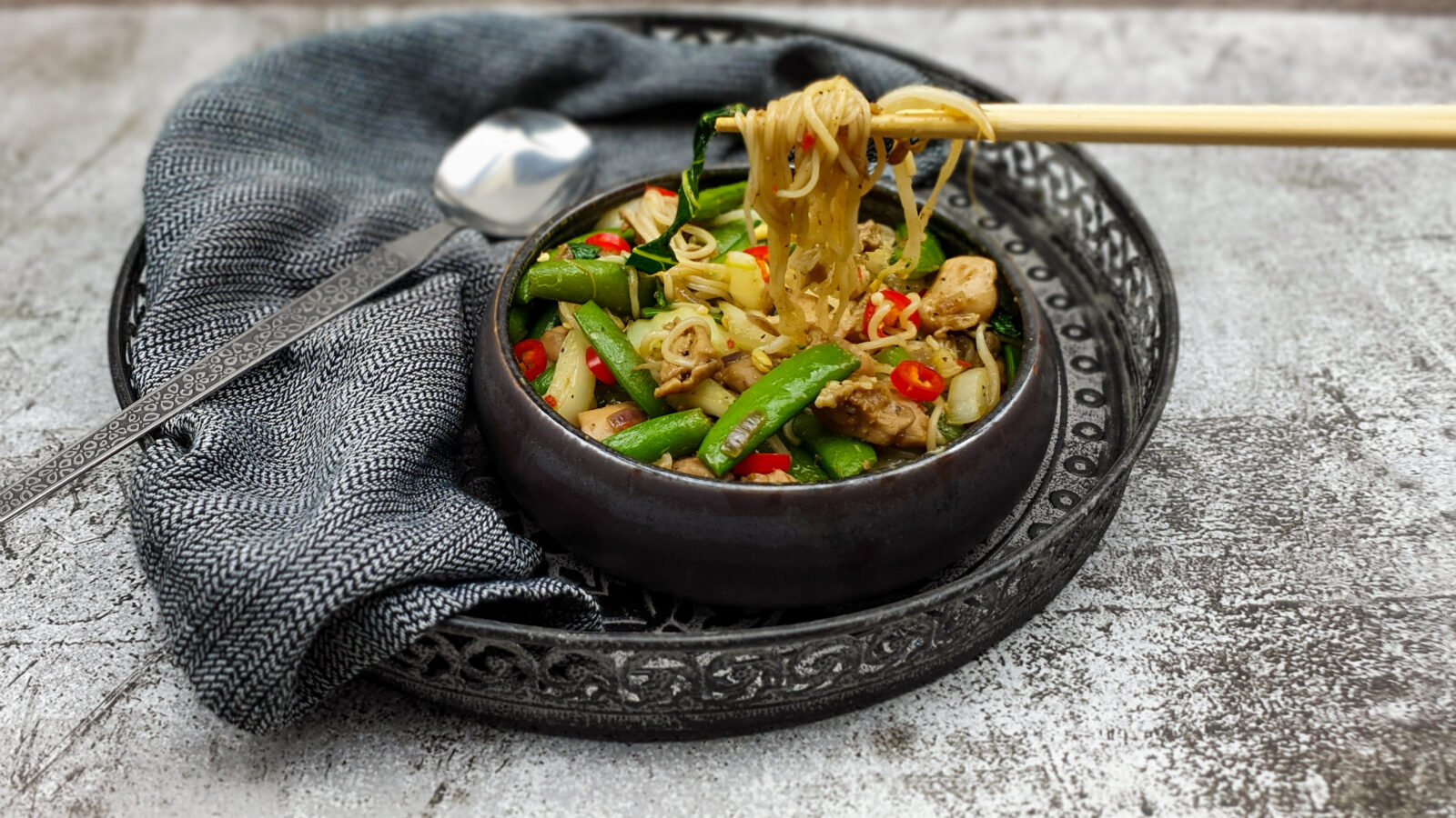 Knorr Wereldgerechten Hokkien Noedels uit Singapore à la Eviekookt