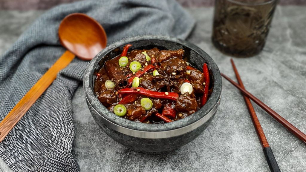 Black pepper beef stew