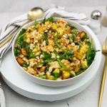 Couscous salade met gerookte makreel