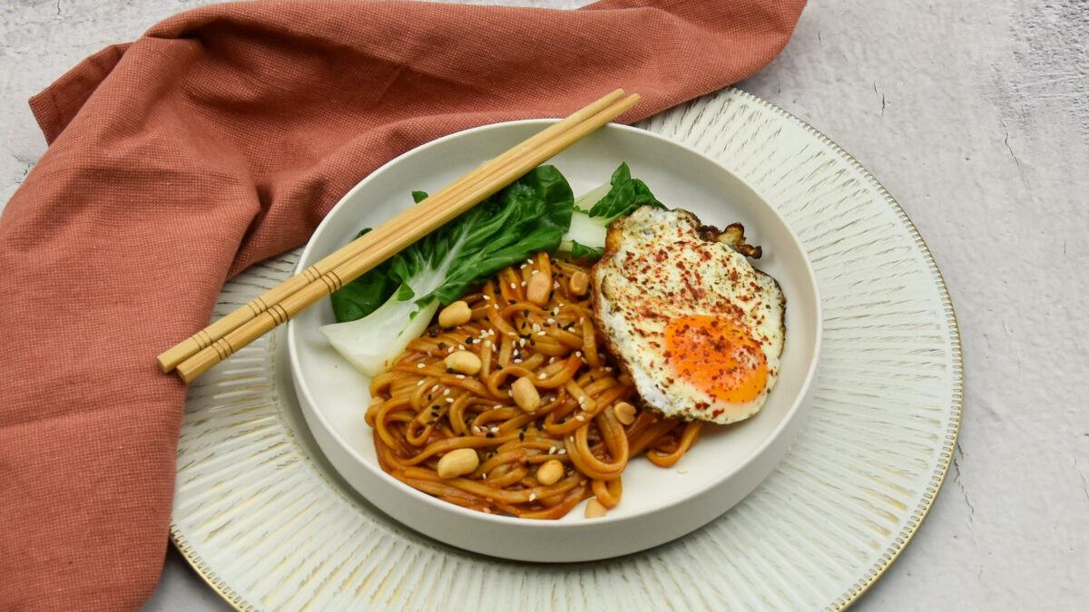 Koreaanse gochujang noedels