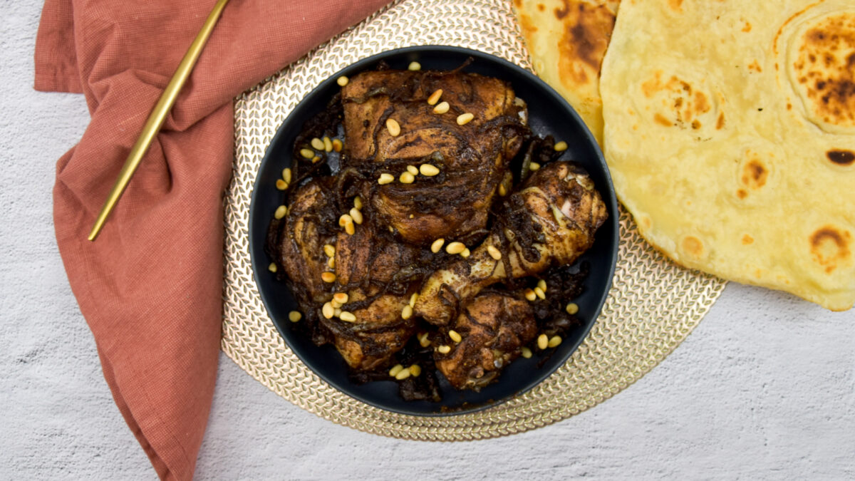 Palestijnse kip (Missakhan chicken)