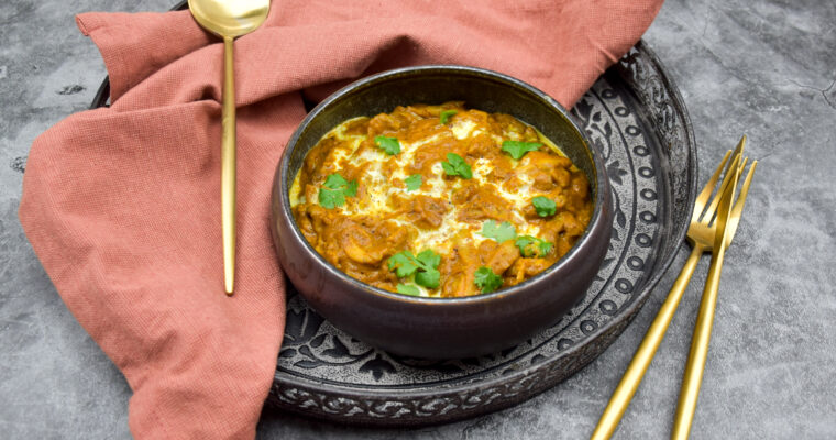 Vegetarische curry van oesterzwam