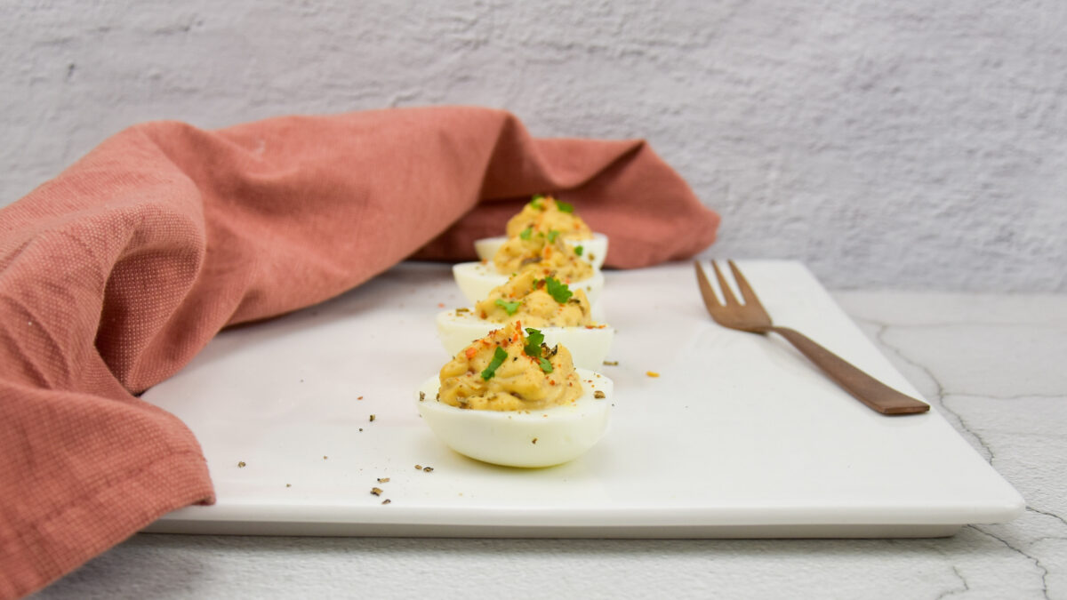 Gevulde eieren met truffel
