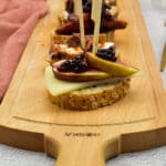 Pintxos met manchego, vijgen en balsamicoparels