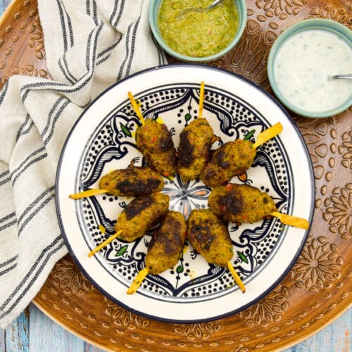 Afghaanse mini seekh kebab