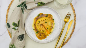 Reuze ravioli met truffel en een eidooiertje
