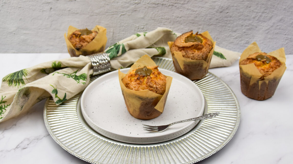 Citroen muffins met pistache vulling
