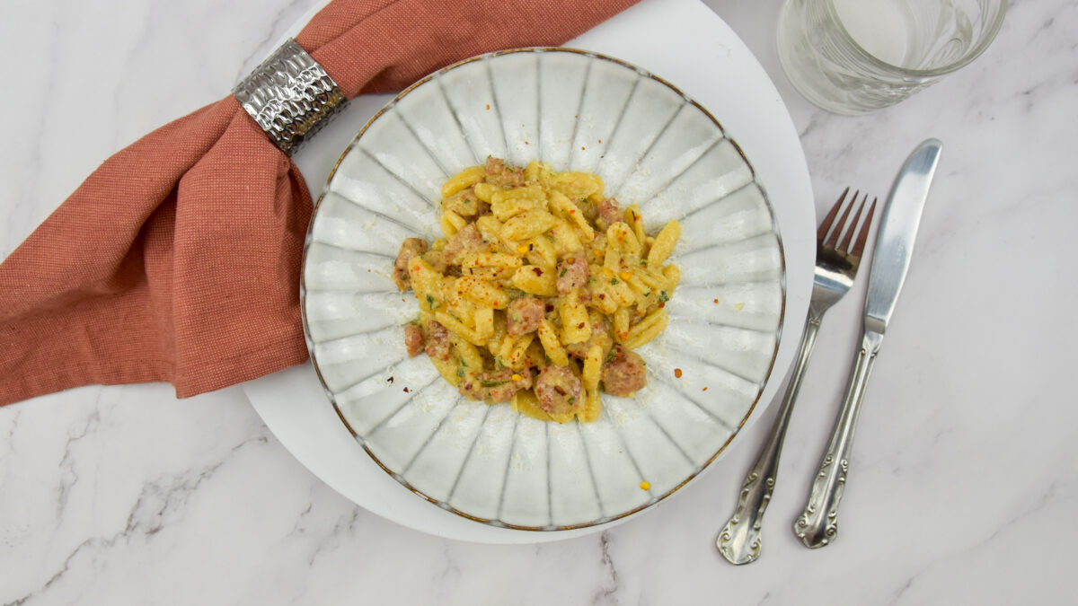 Pasta alla salsiccia: Pasta met Italiaanse venkelworst