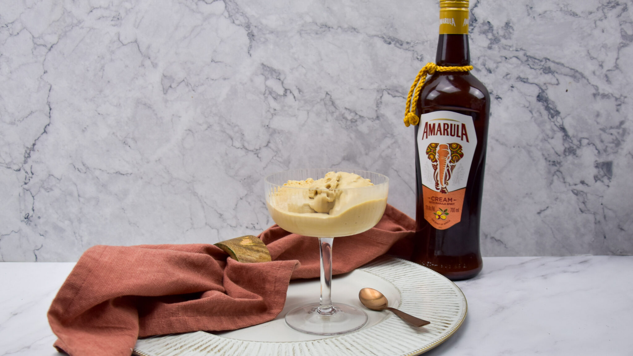 Koffie ijs met Amarula