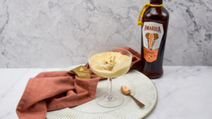 Koffie ijs met Amarula