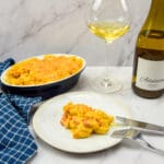 Mac and Cheese met rivierkreeftjes en saffraan
