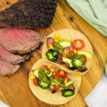 Picanha met maistortilla's, groenten en chimichurri