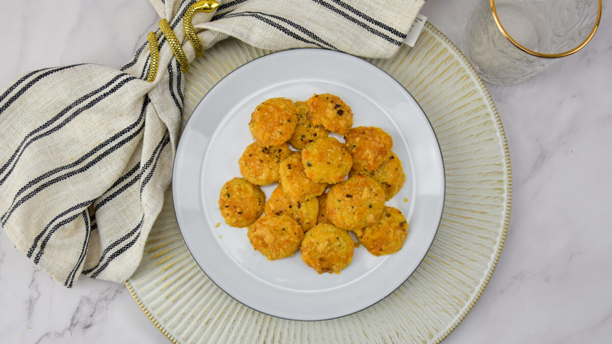 Brosse kaaskoekjes met truffel