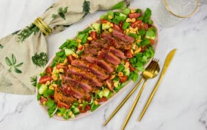 Thaise salade met ribeye steak