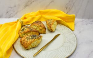 Citroen maanzaad scones