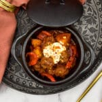 Goulash gehaktballetjes met aardappels en paprika