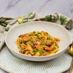 Pasta met octopus: Pasta aglio olio con pulpo Pasta met octopus en knoflook: Pasta aglio olio con pulpo