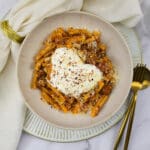 'Nduja pasta met salsiccia en burrata