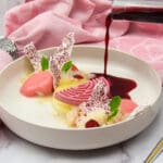Karnemelk panna cotta met rood fruit