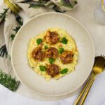 Pasta alfredo met cajun gamba's